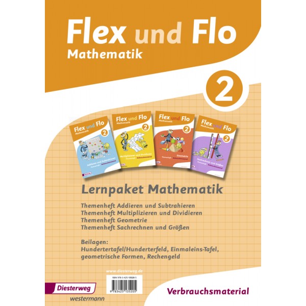 Flex und Flo, Ausgabe 2014.  Mathematik.  Lernpaket Mathematik 2: 4 Themenhefte