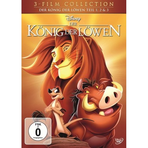 Der König der Löwen 1-3, 3 DVDs.   
