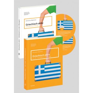 Griechisch aktiv - Lehr- und Arbeitsbuch, Schlüssel zu den Übungen, Audio-CDs, MP3 und eine Lernkarte.   