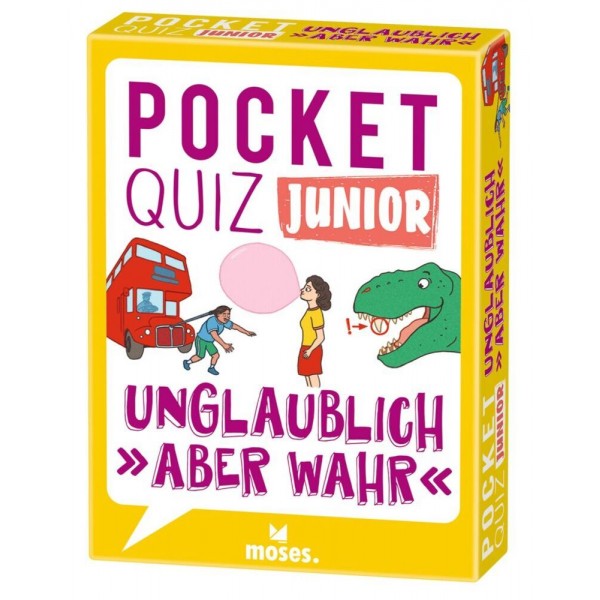 Pocket Quiz junior Unglaublich, "aber wahr" (Kinderspiel).   
