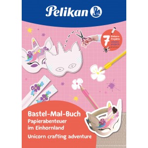 Pelikan Bastel-Mal-Buch, Einhornland 32 Seiten FSC