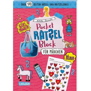 Pocket-Rätsel-Block für Mädchen