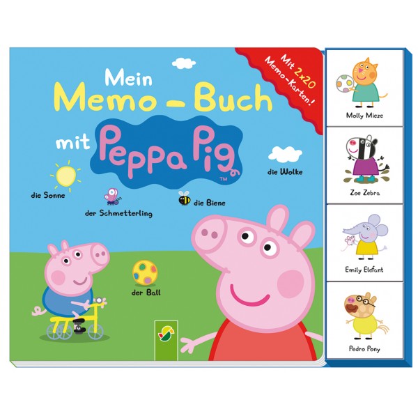Mein Memo-Buch mit Peppa Pig - Mit 2 x 20 Memo-Karten