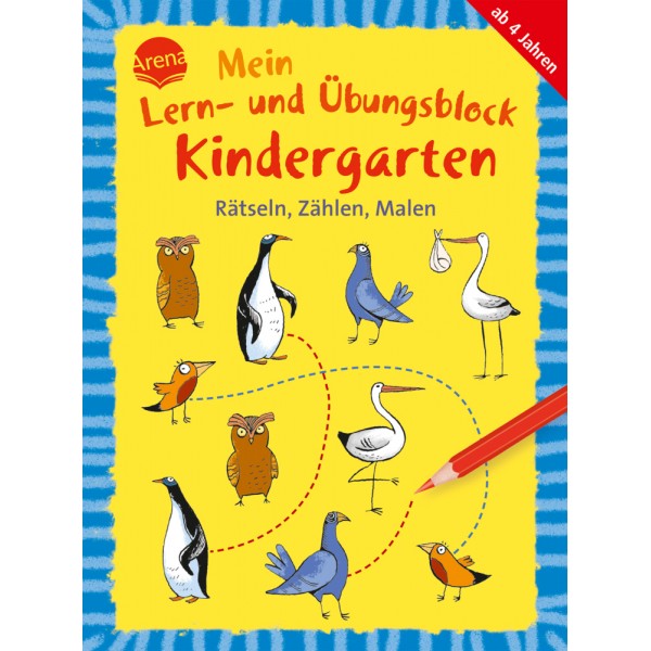 Mein Lern- und Übungsblock Kindergarten: Rätseln, Zählen, Malen