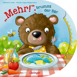 "Mehr!", brummt der Bär.   Bilderbuch.