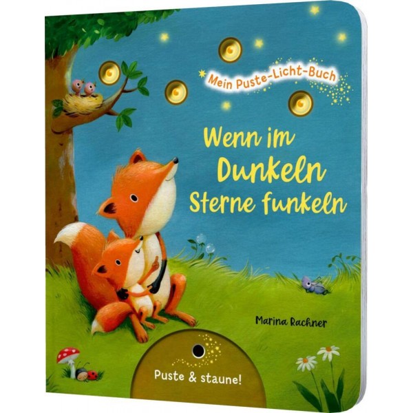 Mein Puste-Licht-Buch: Wenn im Dunkeln Sterne funkeln. 