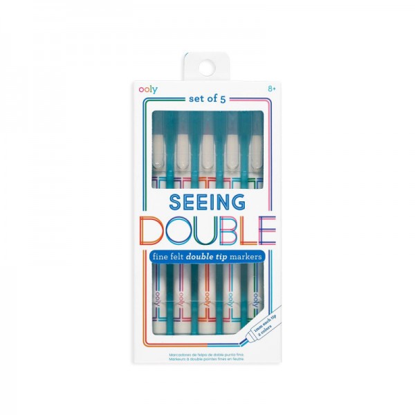 OOLY Seeing double fine double tip markers - Set of 5