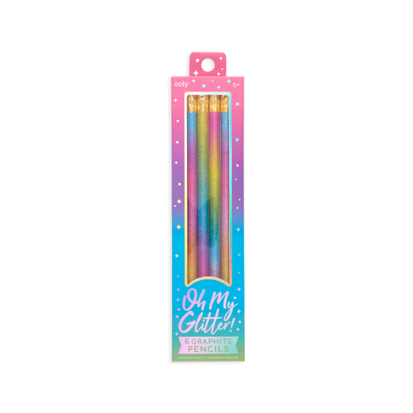 OOLY Oh My Glitter! Graphite Pencils Set of  6