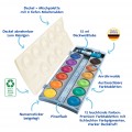 Pelikan νερομπογιές  K12® eco inkl. Deckweiß, 12  χρωμάτων