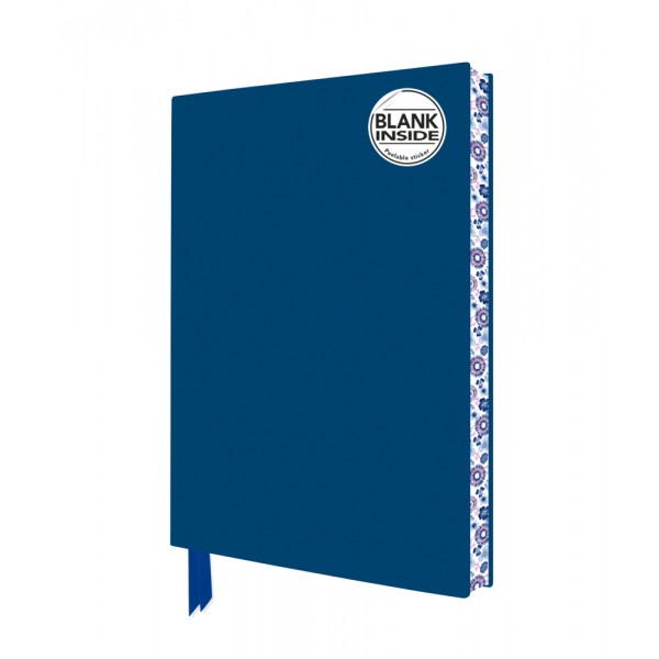 Exquisit Notizbuch ohne Linien DIN A5: Farbe Mittelblau
