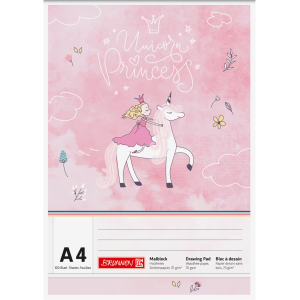 Μπλοκ ζωγραφικής Unicorn Princess A4