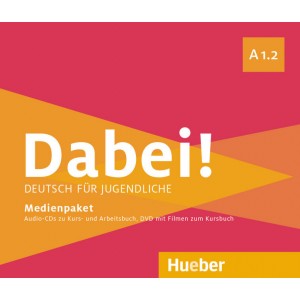 Dabei! - Deutsch für Jugendliche A1.2 - Medienpaket, 2 Audio-CDs zum Kursbuch und eine Audio-CD zum Arbeitsbuch sowie eine DVD mit Filmen zum Kursbuch