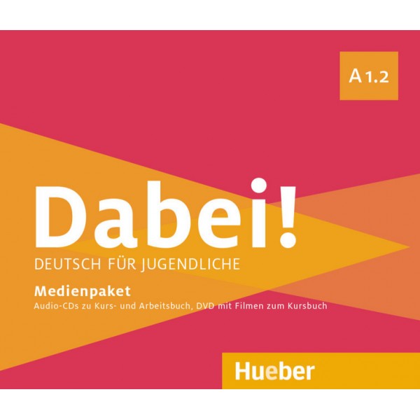 Dabei! - Deutsch für Jugendliche A1.2 - Medienpaket, 2 Audio-CDs zum Kursbuch und eine Audio-CD zum Arbeitsbuch sowie eine DVD mit Filmen zum Kursbuch