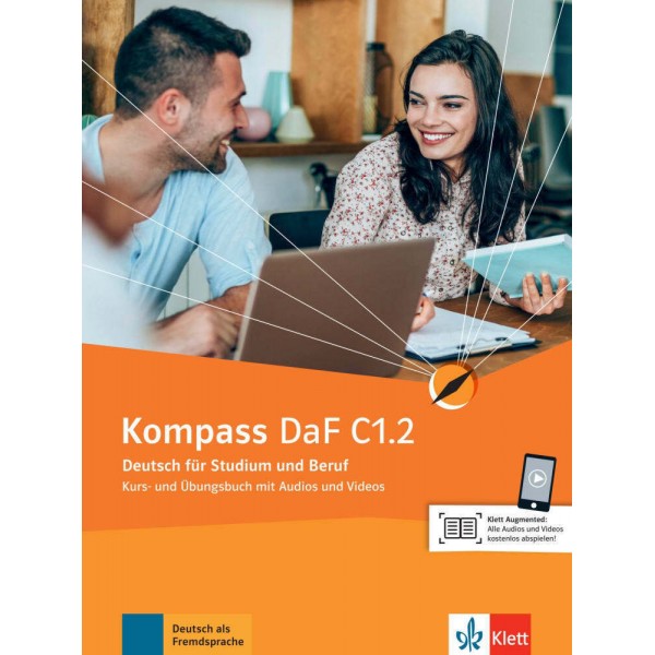 Kompass DaF C1.2, Kurs- und Übungsbuch mit Audios und Videos