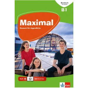 Maximal B1, Kursbuch mit Audios und Videos online + Klett Book-App (για 12μηνη χρήση)