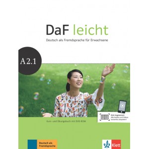 DaF leicht A2.1, Kurs- und Übungsbuch + DVD-ROM