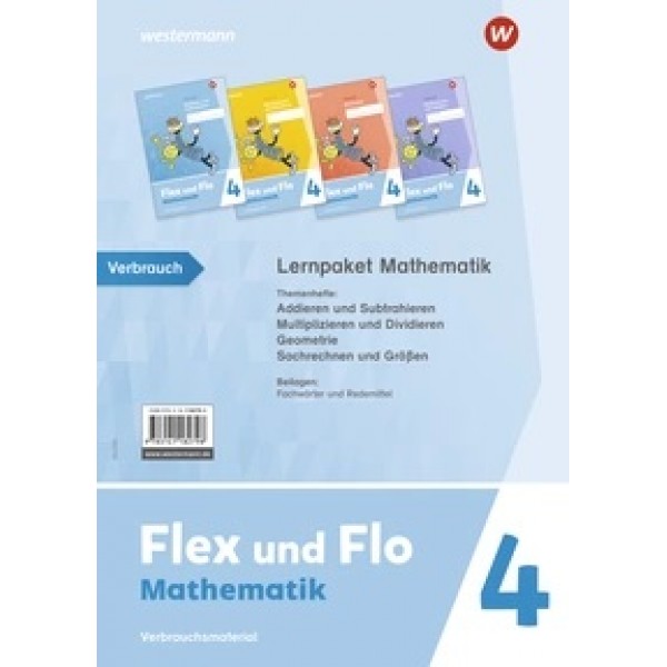 Flex und Flo, Ausgabe 2021  Mathematik.  Lernpaket Mathematik 4: 4 Themenhefte