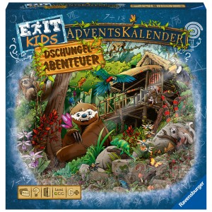 EXIT Adventskalender kids - Dschungel-Abenteuer - 24 Rätsel für EXIT-Begeisterte