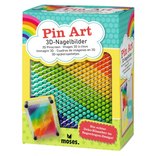 3D-Nagelbilder Regenbogen Pin Art 