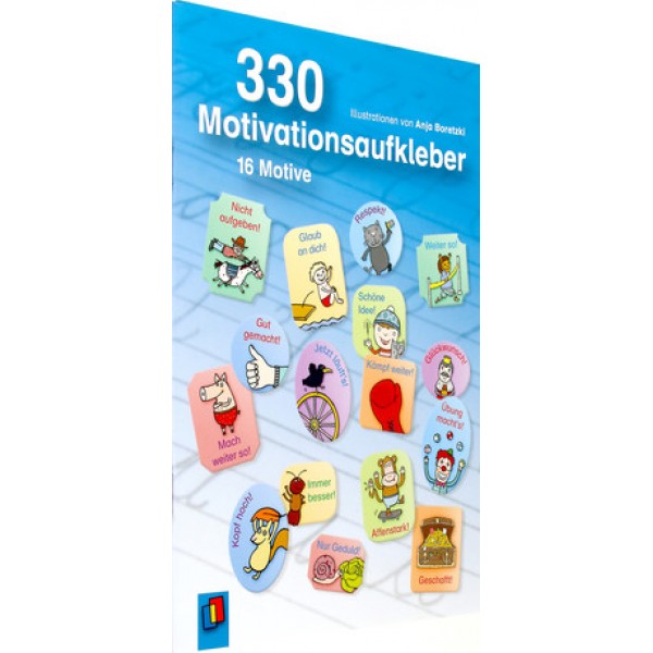 330 Motivationsaufkleber.   16 Motive