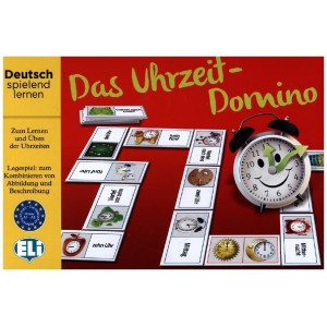 Das Uhrzeit-Domino (Spiel).  