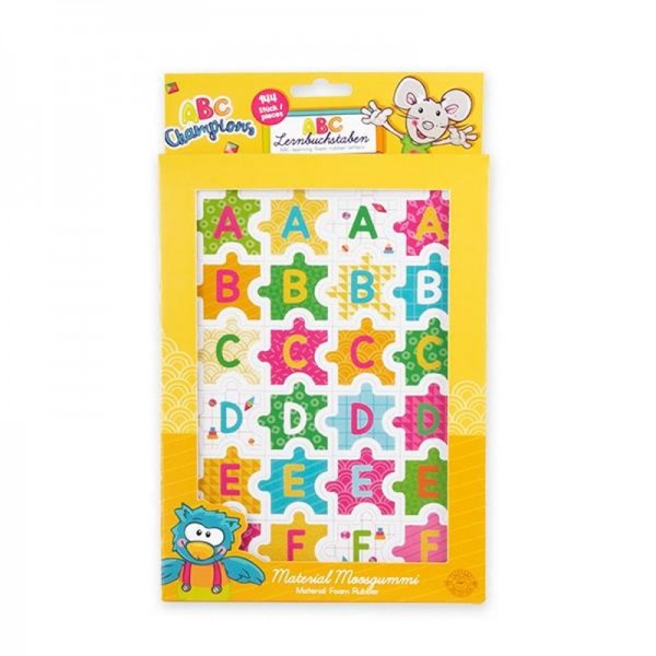 ABC CHAMPIONS ABC-Lernbuchstaben Moosgummi- Puzzle 144-teilig