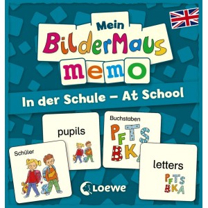 Mein Bildermaus-Memo - Englisch - In der Schule - At School (Kinderspiel)