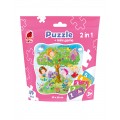Puzzle in stand-up pouch 2 in1.Fairies