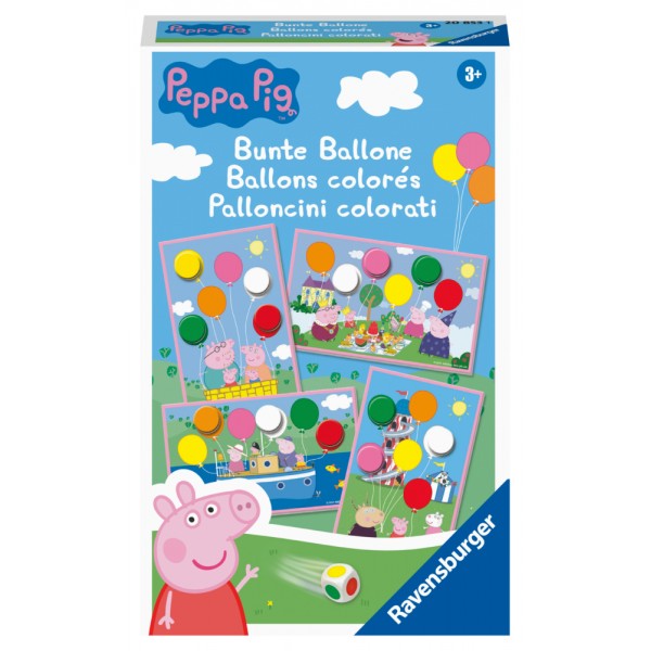 Peppa Pig Bunte Ballone - Lustiges Farbwürfelspiel