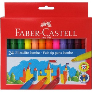 Faber-Castell Μαρκαδόροι ζωγραφικής  jumbo 24 χρωμάτων