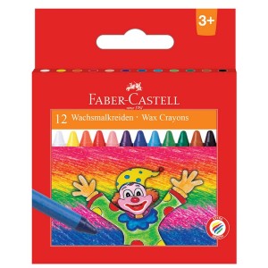 Faber-Castell Κηρομπογιέςς Trio Σετ 12 χρωμάτων