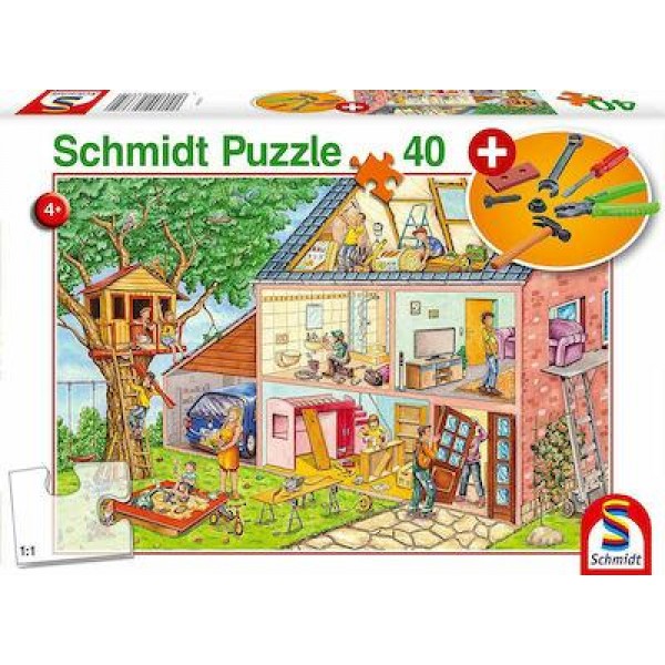 Mechanic-Die fleißigen Handwerker (Kinderpuzzle) 40 Teile mit Werkzeug