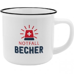 Becher "Notfall-Becher".