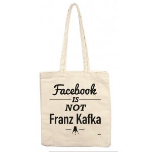 Facebook is not Franz Kafka, Stofftasche.   